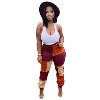 Multicolor Femme Denim Plus Size Jeans